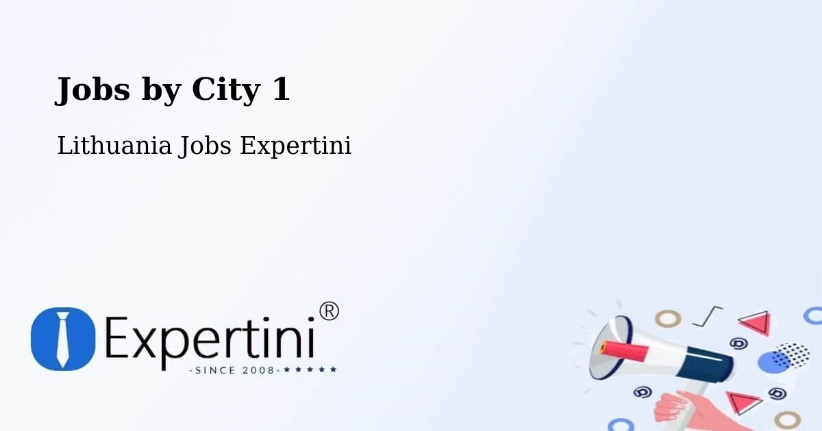 City Jobs in Lithuania - Expertini